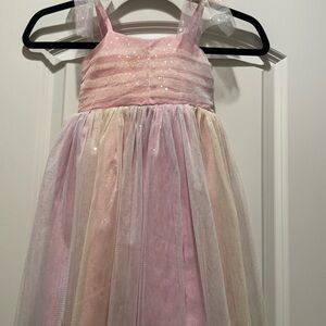 Charming Pink and Pastel Kids Formal Dress